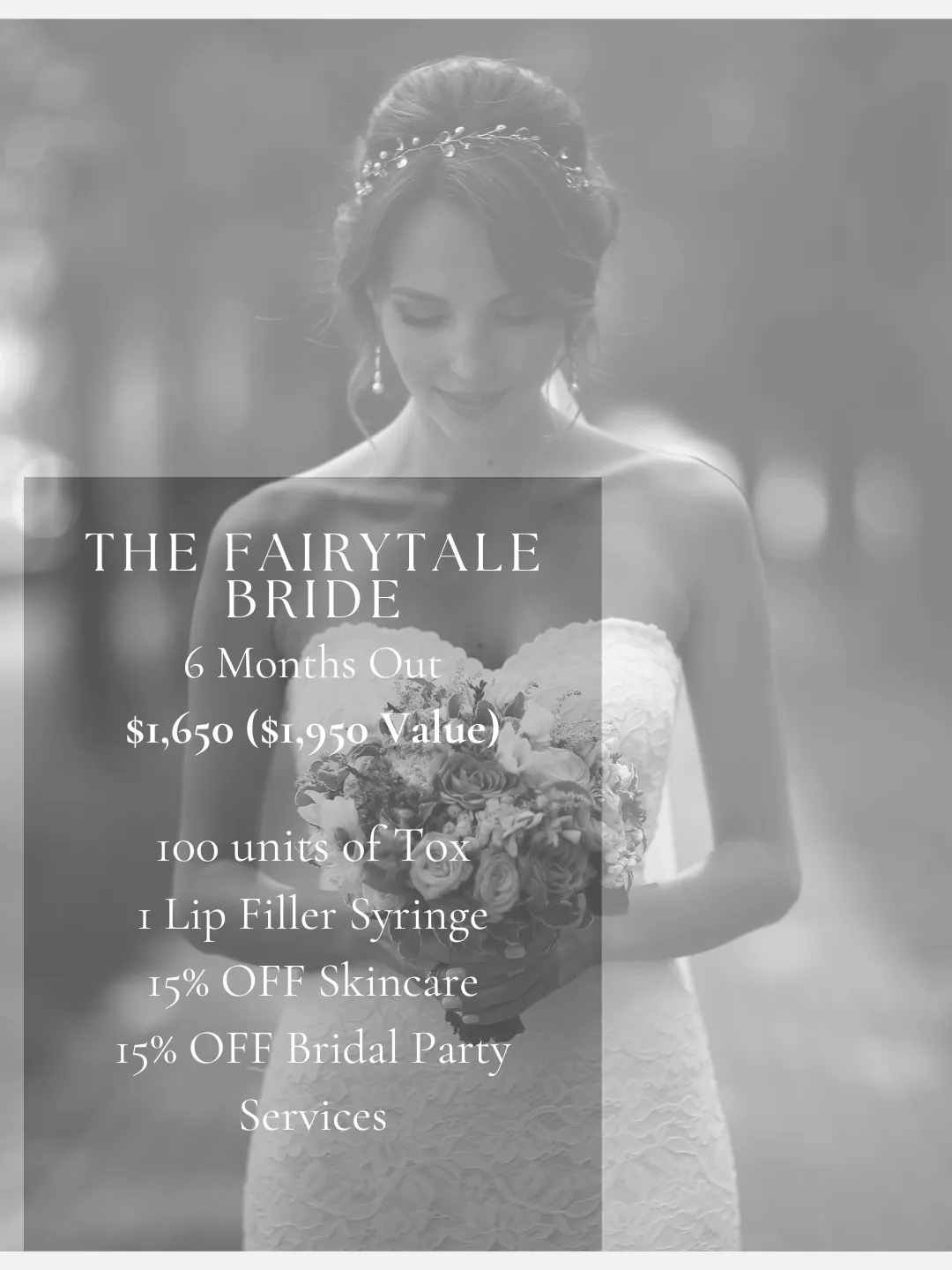Limited time bridal package deal in Mt. Pleasant SC at Bare Skin MedSpa
