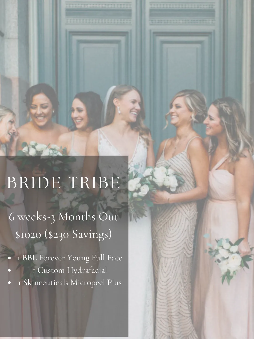Wedding beauty bridal package promotion in Mt. Pleasant SC at Bare Skin MedSpa